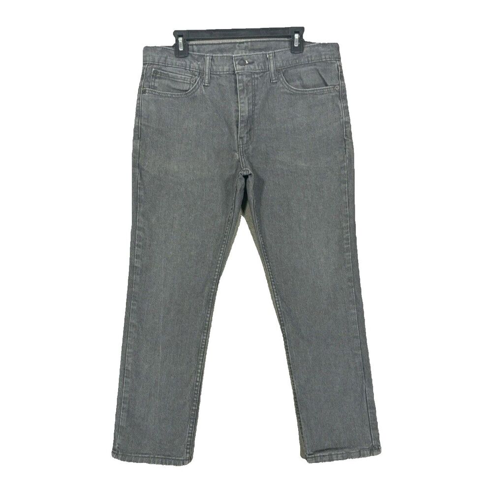 Levi's 511 Slim Fit Jeans Mens 36x29 Gray Charcoal Denim Casual Pants